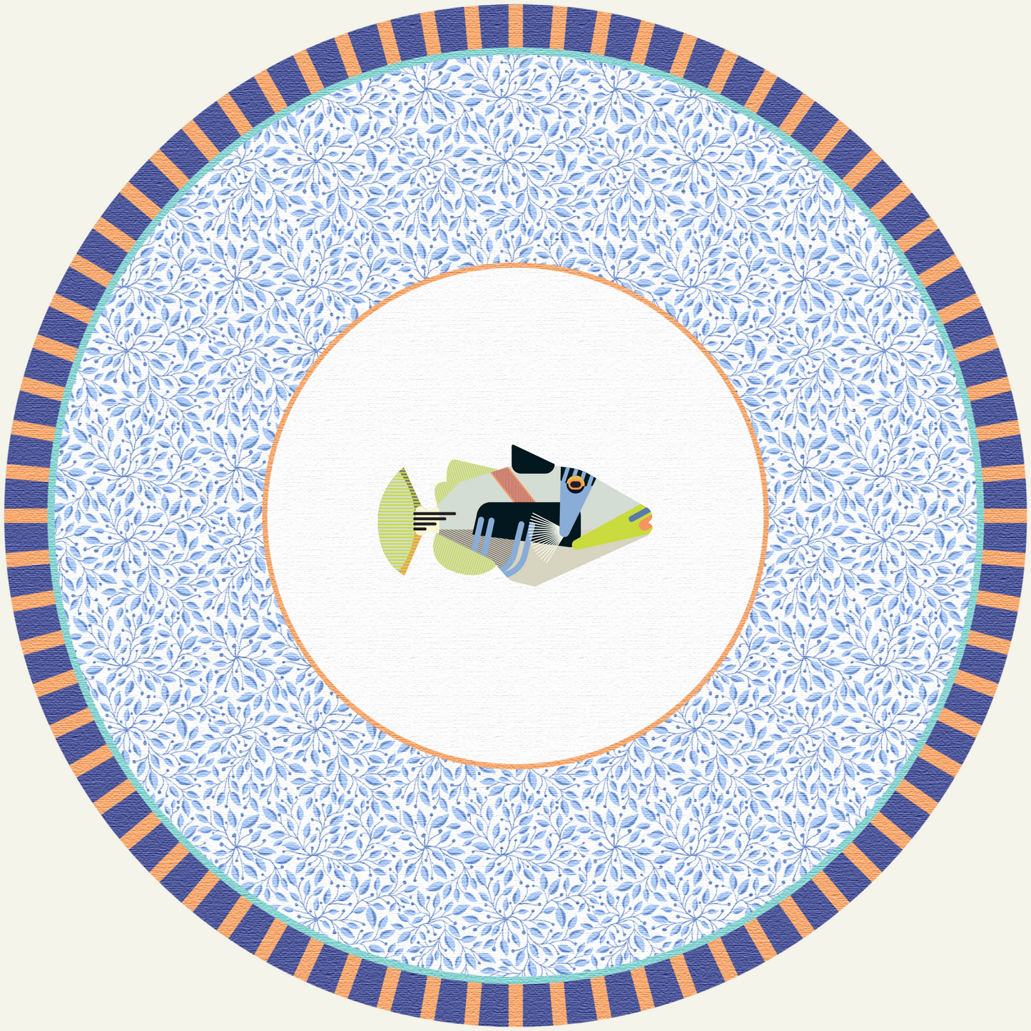 Refill - Pesce Picasso - Grafica Floreale
