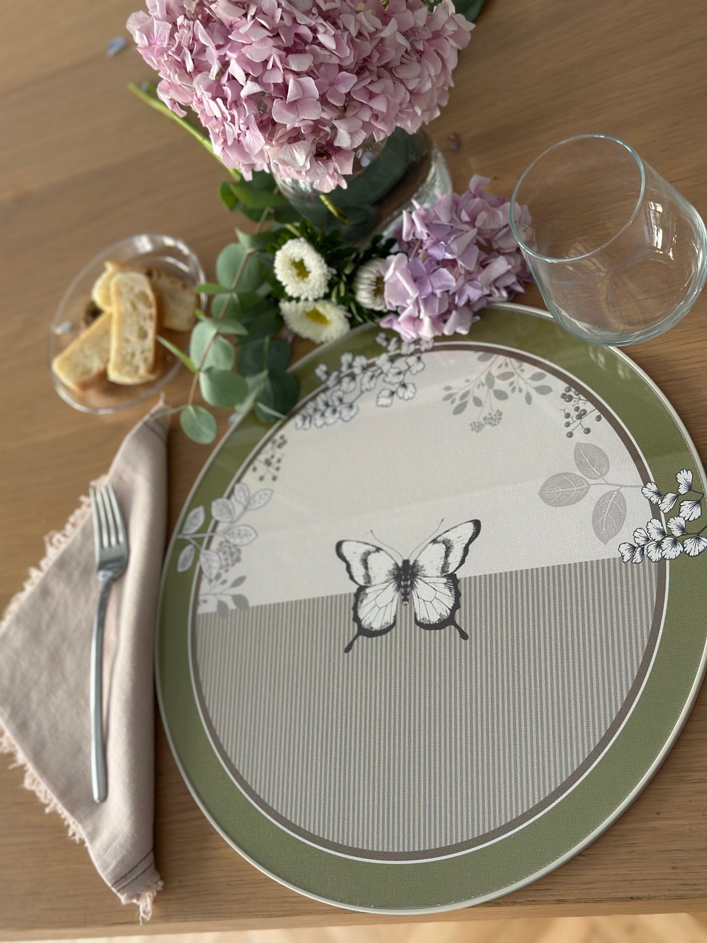 Set - 3Chic - Farfalle e Righe Verdi