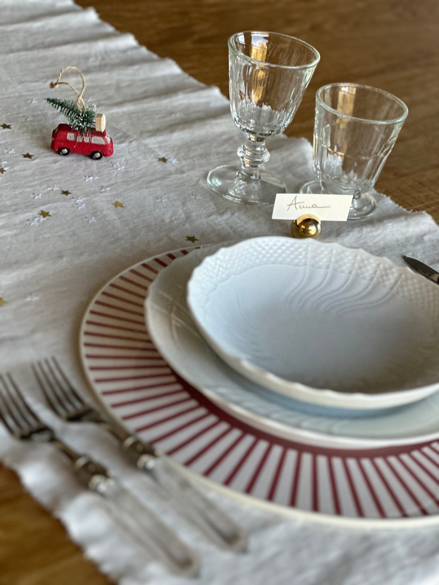 Set - 3Chic - Cervo e Righe Rosse