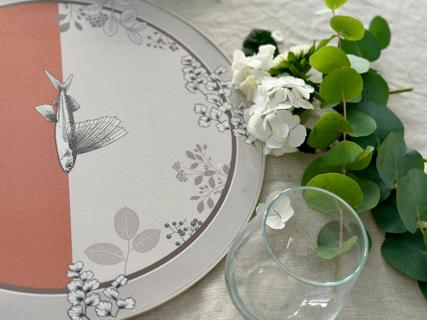 Set - 3Chic - Pesce volante e Righe Grigie