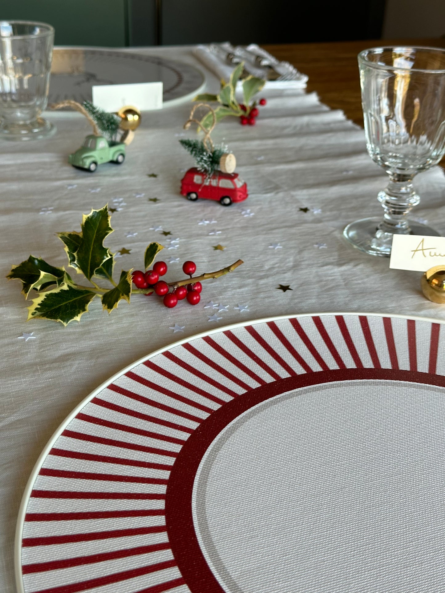 Set - 3Chic - Cervo e Righe Rosse