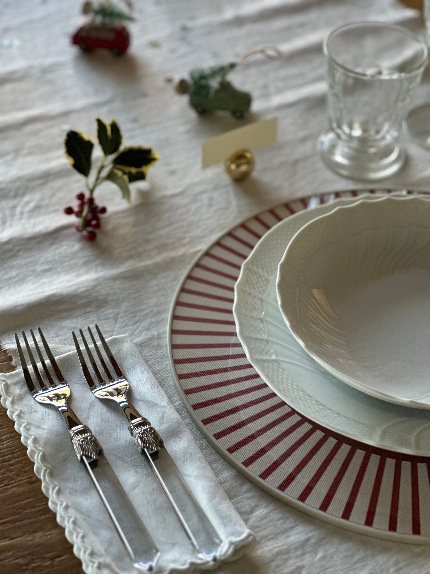 Set - 3Chic - Cervo e Righe Rosse