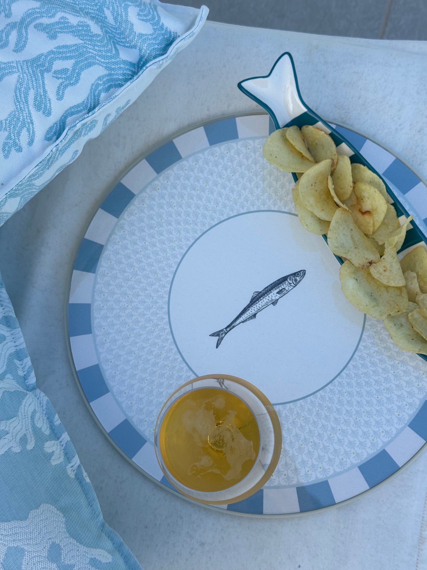 Set - 3Chic - Pesce Sardina - Grafica Foglie