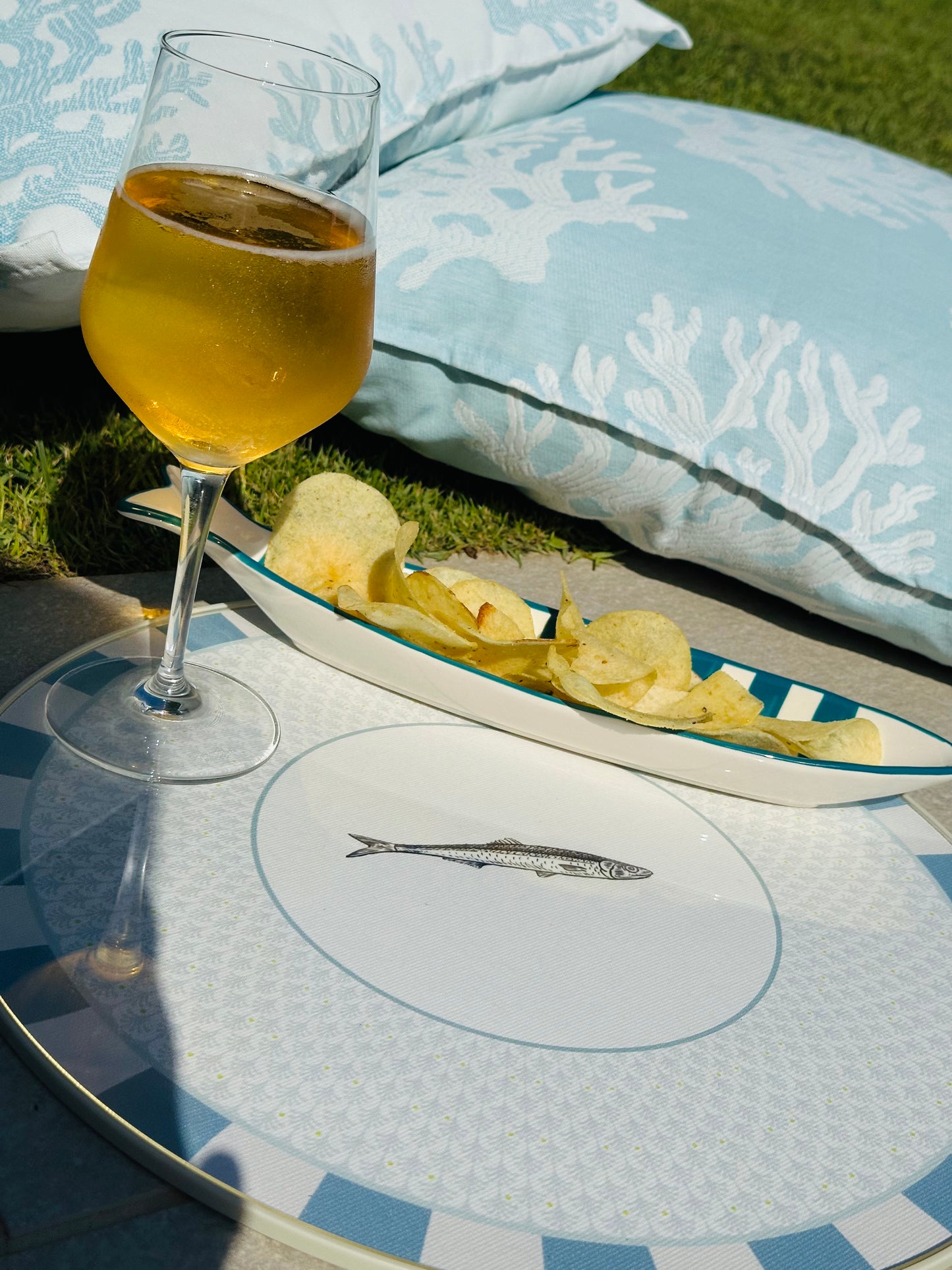 Set - 3Chic - Pesce Sardina - Grafica Foglie