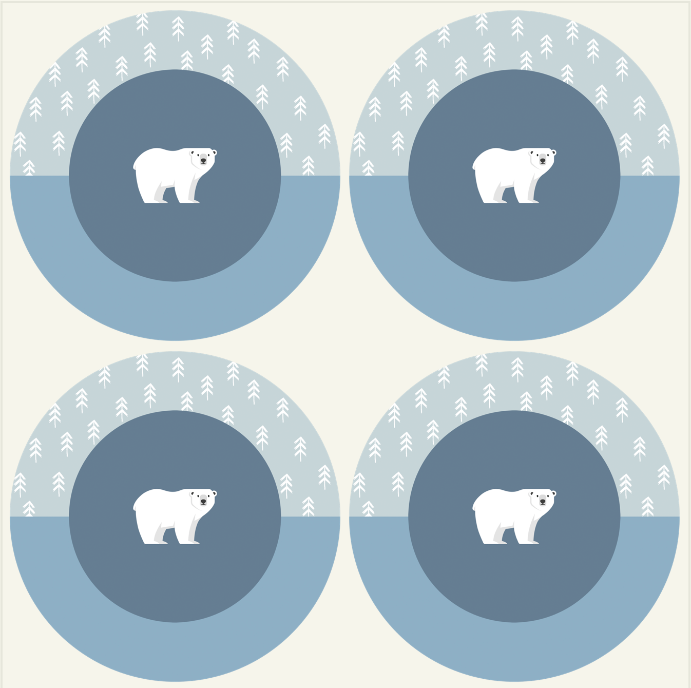 Set - Sottopiatto Happy Kids - L’orso Leo