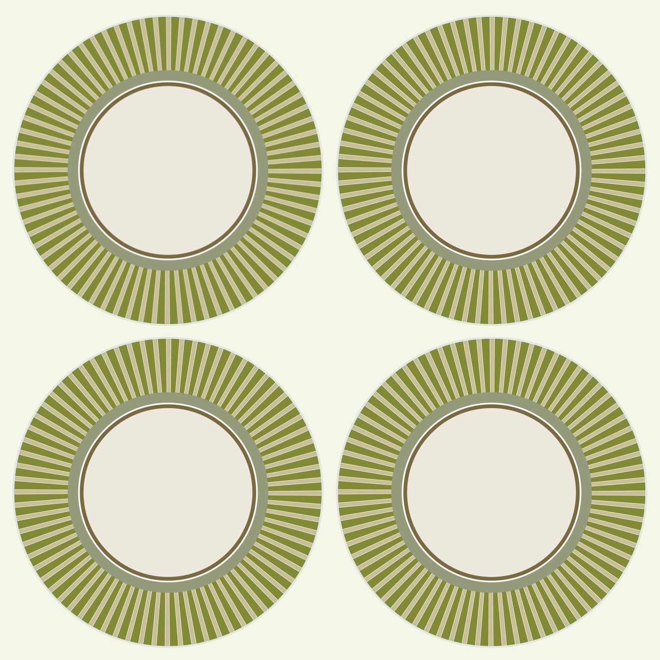 Set Refill - Tre Chic - Righe Verdi