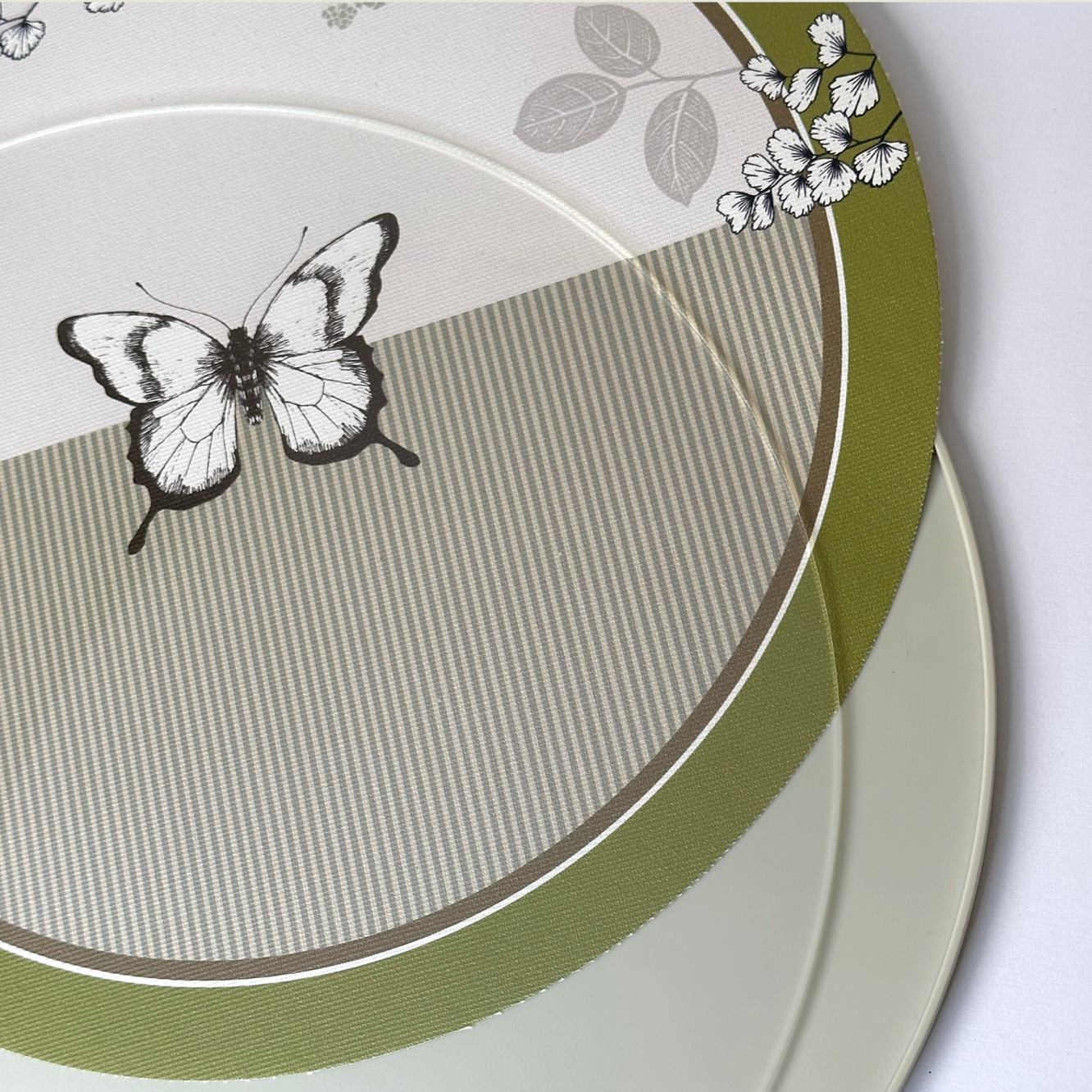 Set - 3Chic - Farfalle e Righe Verdi