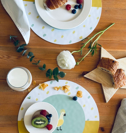 Sottopiatto Happy Kids - Aldo il pappagallo