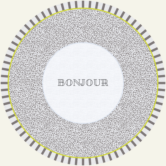 Sottopiatto - 3Chic - Bonjour - Grafica Animalier