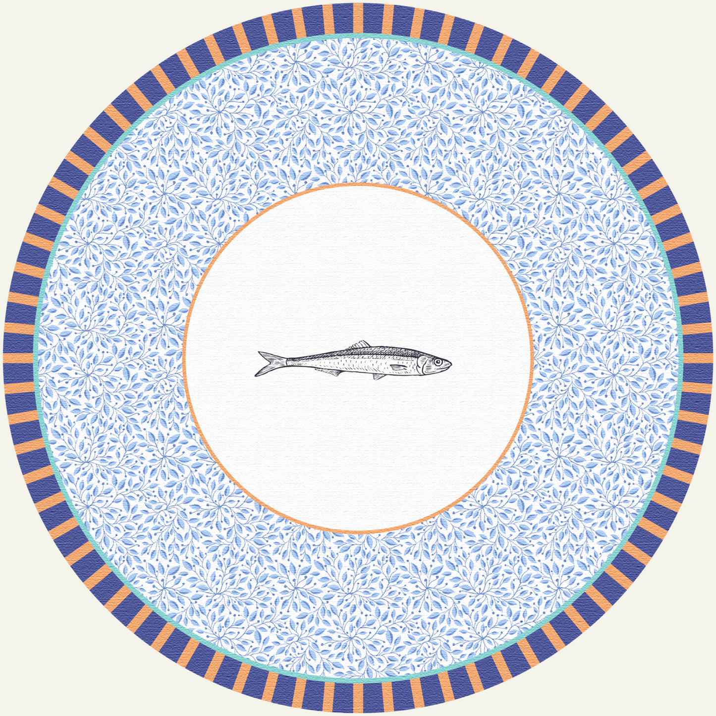 Set - 3Chic - Pesce Sardina - Grafica Floreale