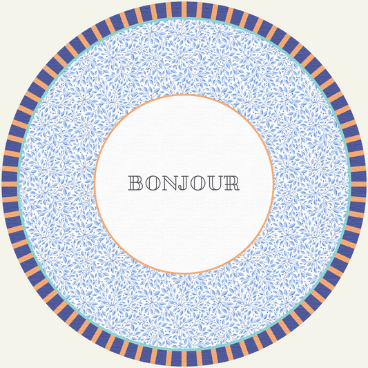 Sottopiatto - 3Chic - Bonjour - Grafica Floreale