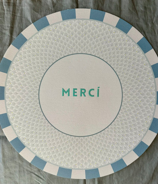 Sottopiatto - 3Chic -MERCÍ - Grafica Foglie