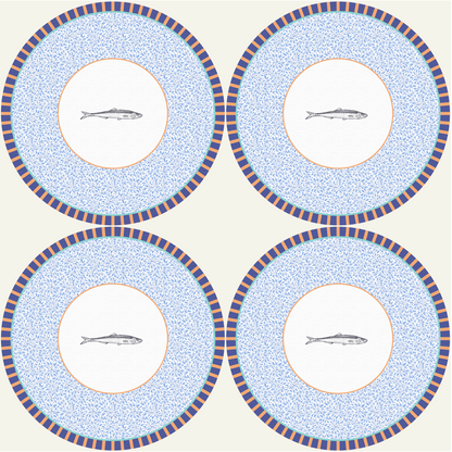 Set - 3Chic - Pesce Sardina - Grafica Floreale