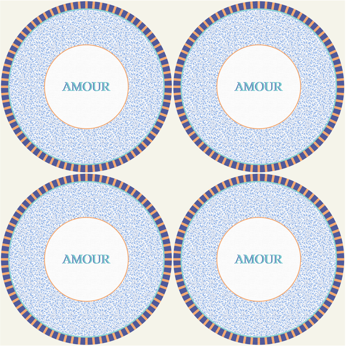 Set - 3Chic - Amour - Grafica Floreale