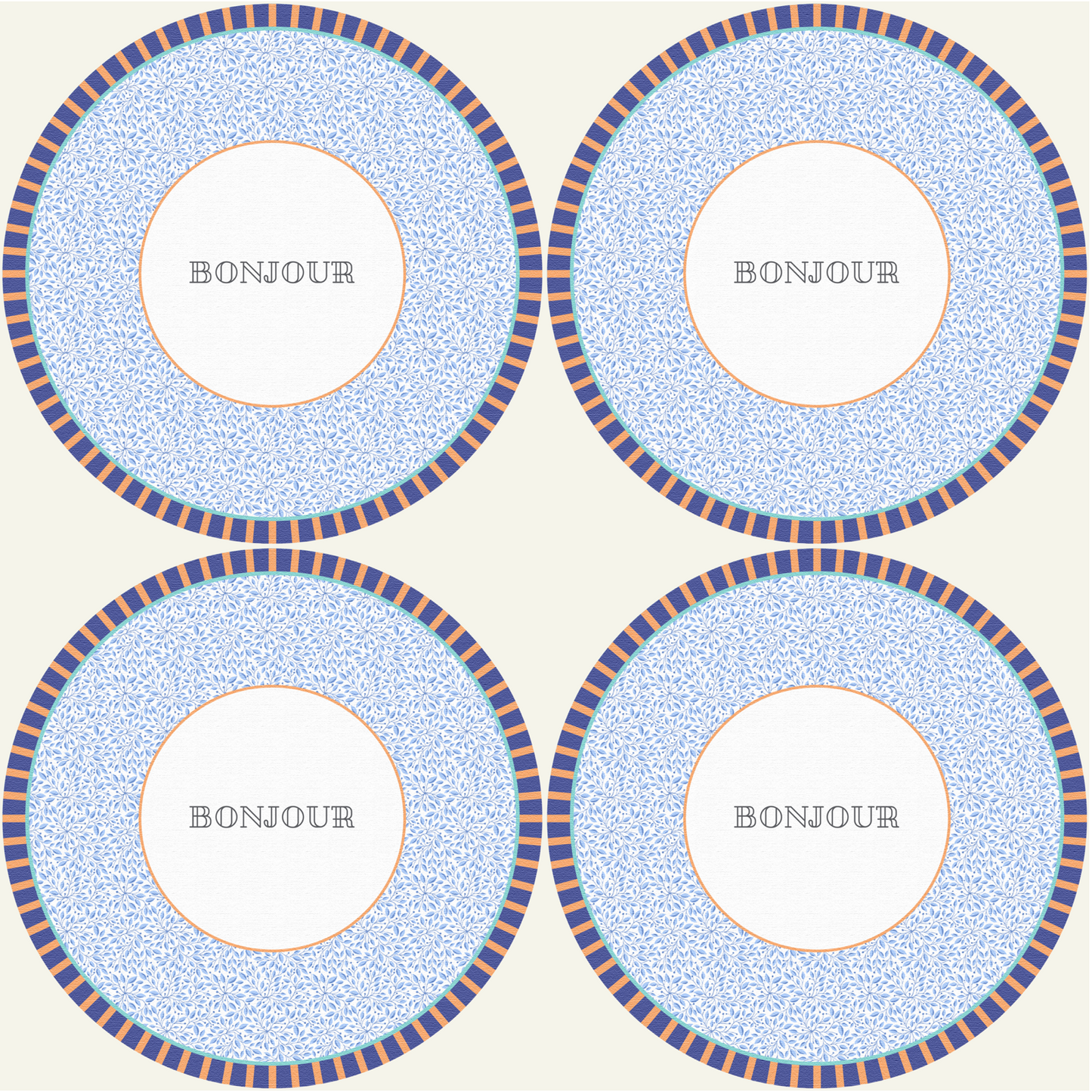 Set - 3Chic - Bonjour - Grafica Floreale