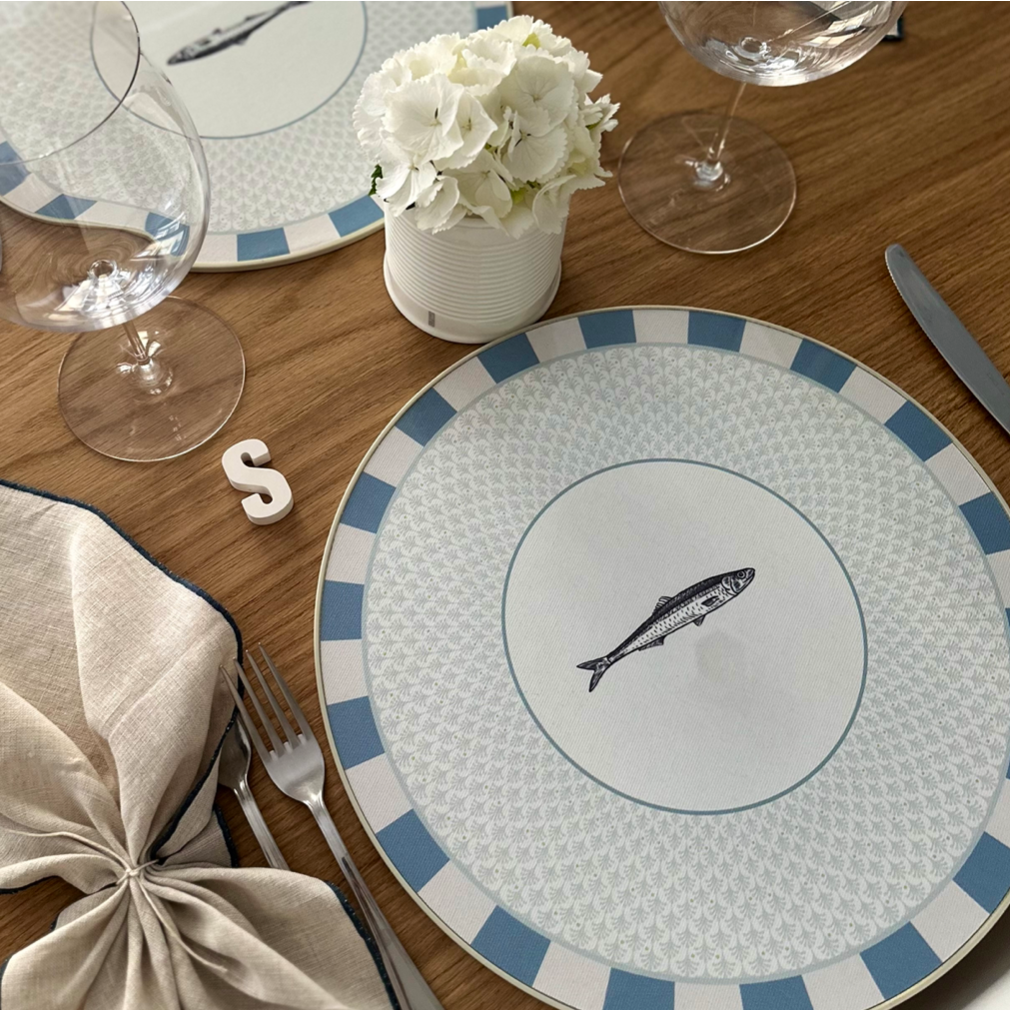 Set - 3Chic - Pesce Sardina - Grafica Foglie